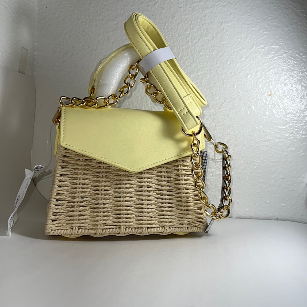Like Dream. WOMEN HEATHER WOVEN STRAW CROSSBODY
